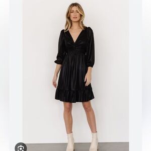 Baltic Born Louvre Black Metallic Dress